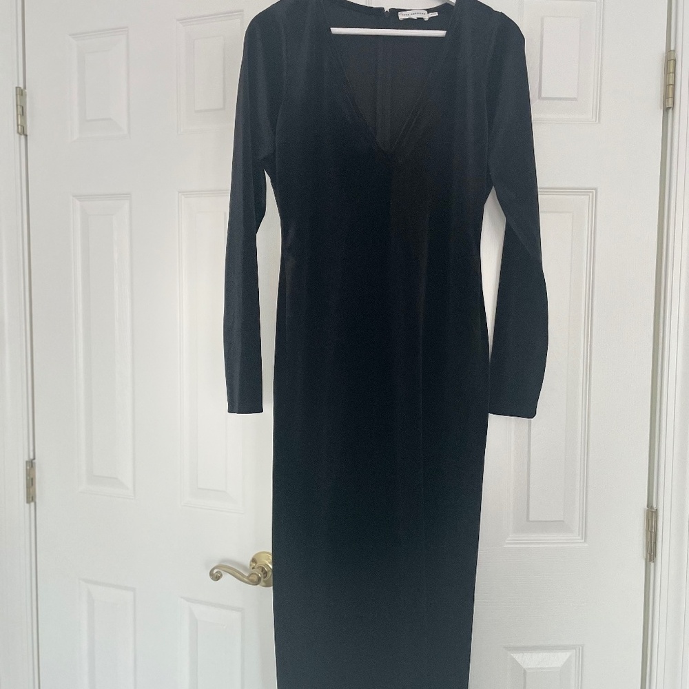 Good America Black Velvet dress NWOT